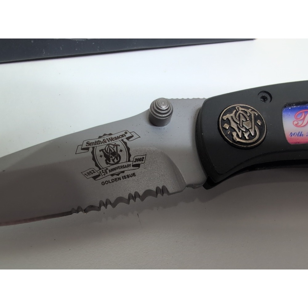 Smith & Wesson CH210R Ronald Reagan Folding Knife Limited Issue New In Box - Picture 5 of 7